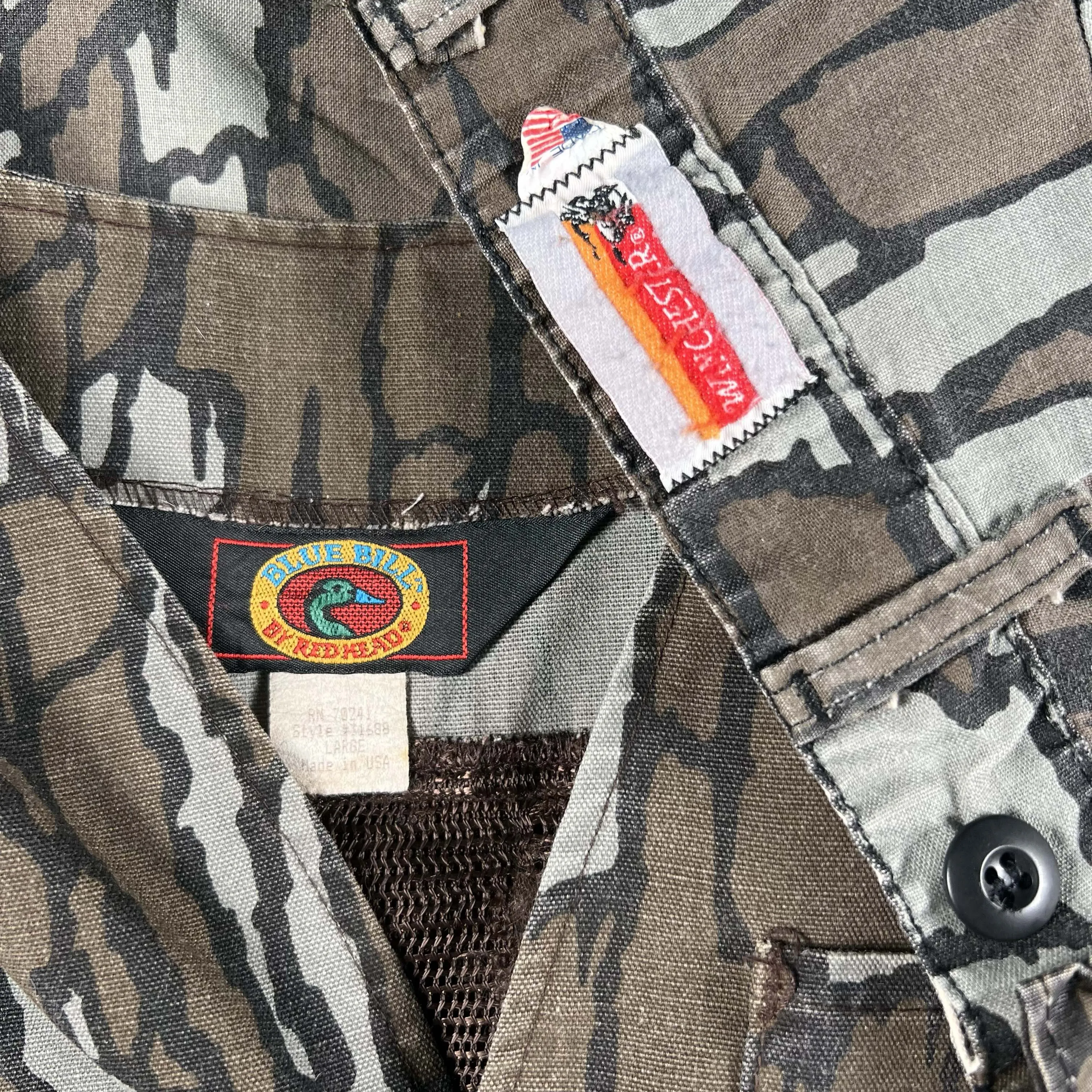 80s Treebark Camo Pant and Vest Combo- 34x30