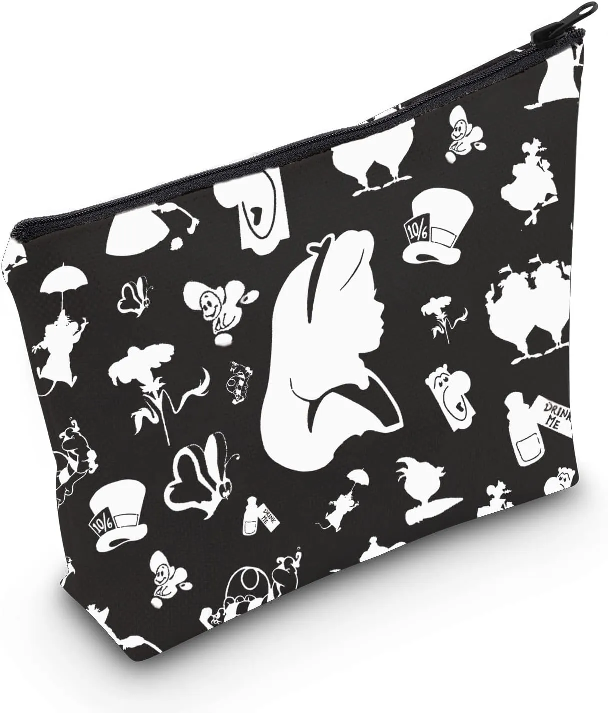 A Cosmetic Bag Wonderland Gift A Fans Gift A Merch Makeup Zipper Pouch for Women (AIW Black Bag)
