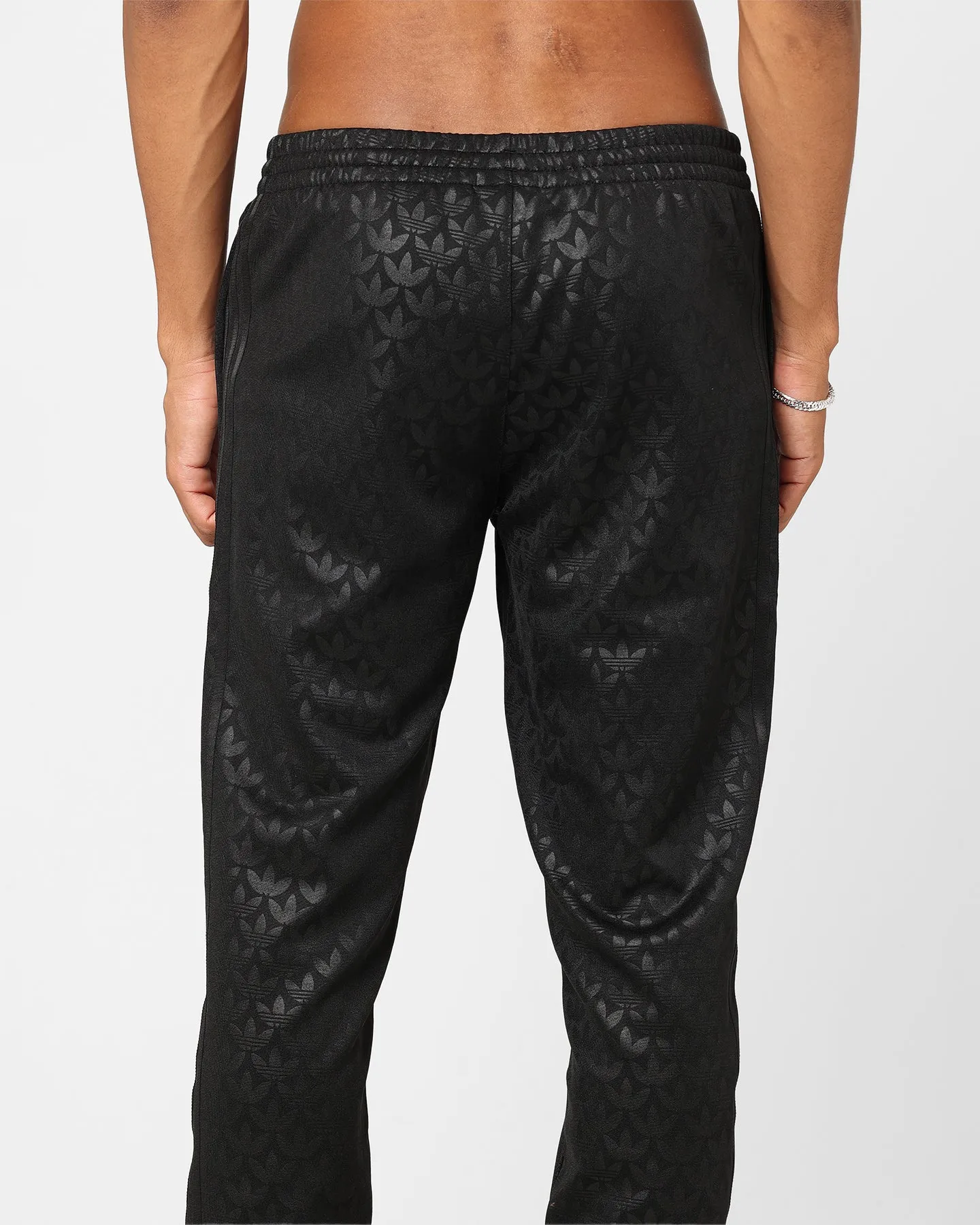 Adidas Adicolour Monogram Straight Track Pant Black