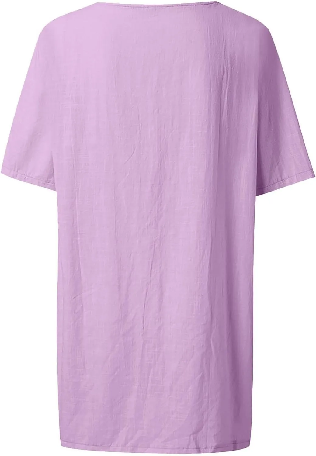 Akivide Women's Summer Casual Cotton Linen Short Sleeve Button Up Shirt Plus Size Swimsuit Beach Cover Up Mini Dress