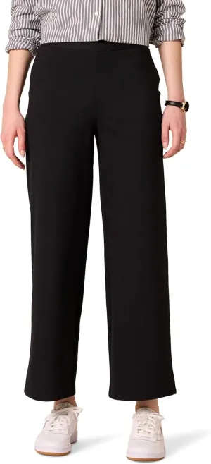 Amazon Essentials Women's Cropped Wide Leg Pull-On Pants