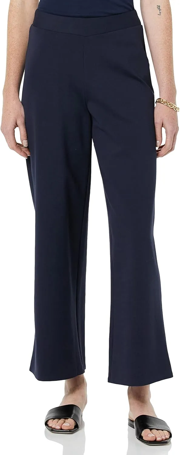 Amazon Essentials Women's Cropped Wide Leg Pull-On Pants