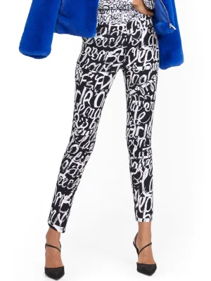 Audrey Ankle Pant - Graffiti Print