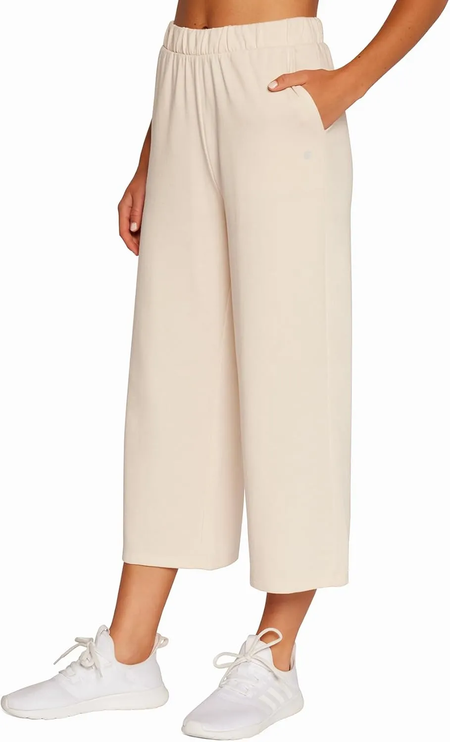 Bally Total Fitness Women's Tammy Wide Leg Crop Pocket Pant