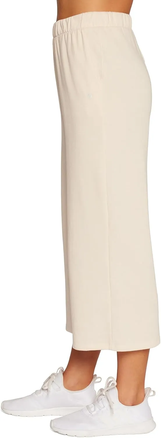 Bally Total Fitness Women's Tammy Wide Leg Crop Pocket Pant