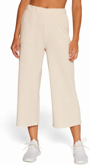Bally Total Fitness Women's Tammy Wide Leg Crop Pocket Pant