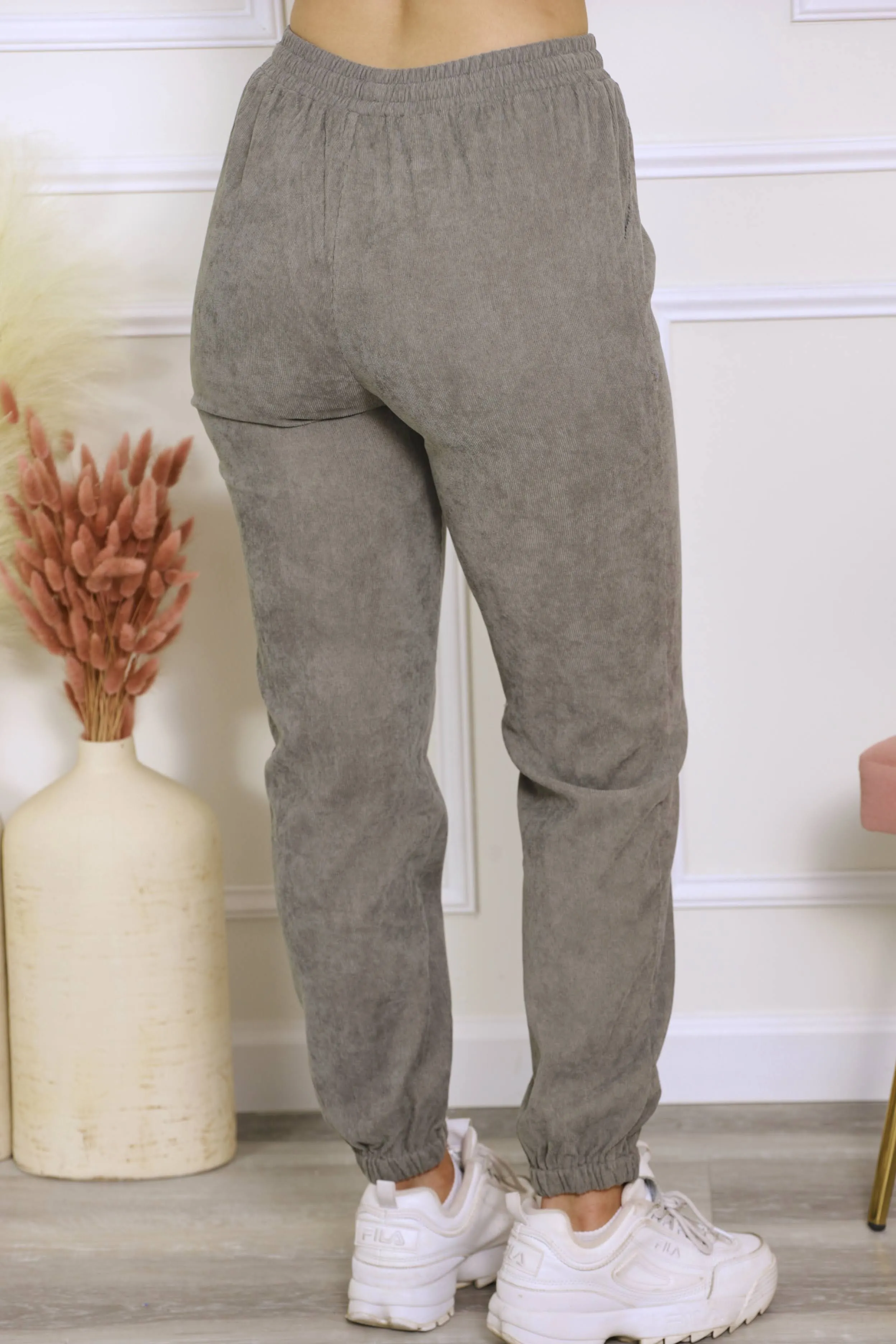 Be There Soon Corduroy Drawstring Joggers