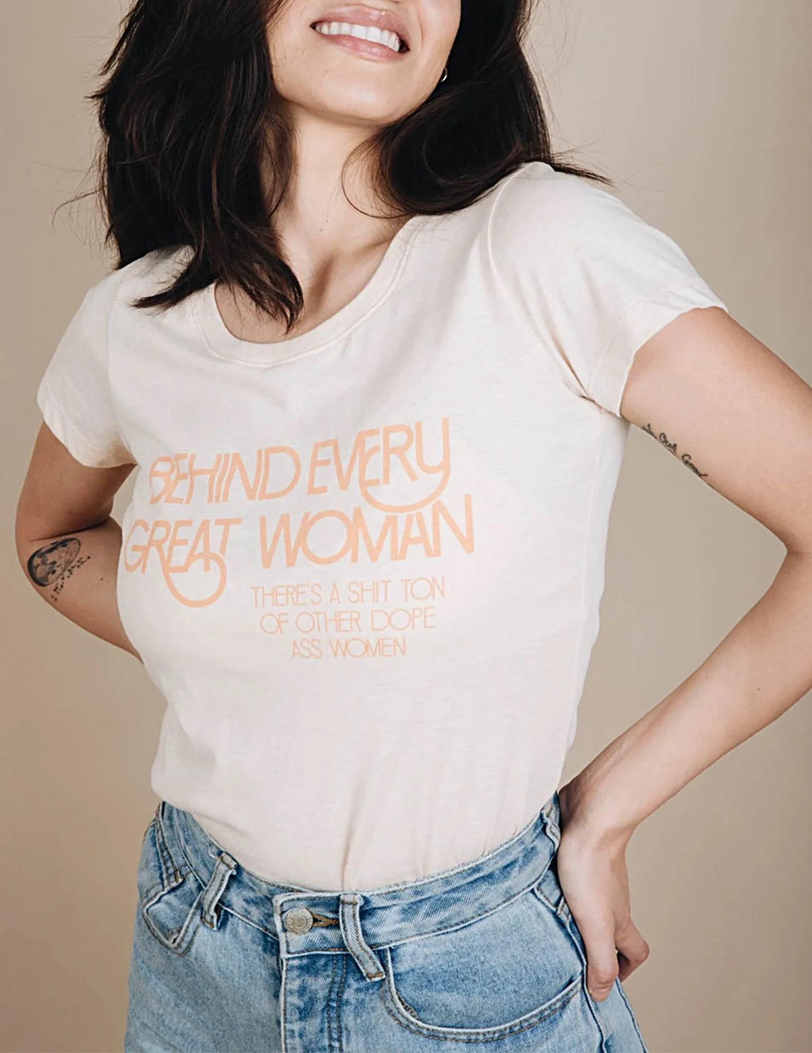 Behind Every Great Woman Tee
