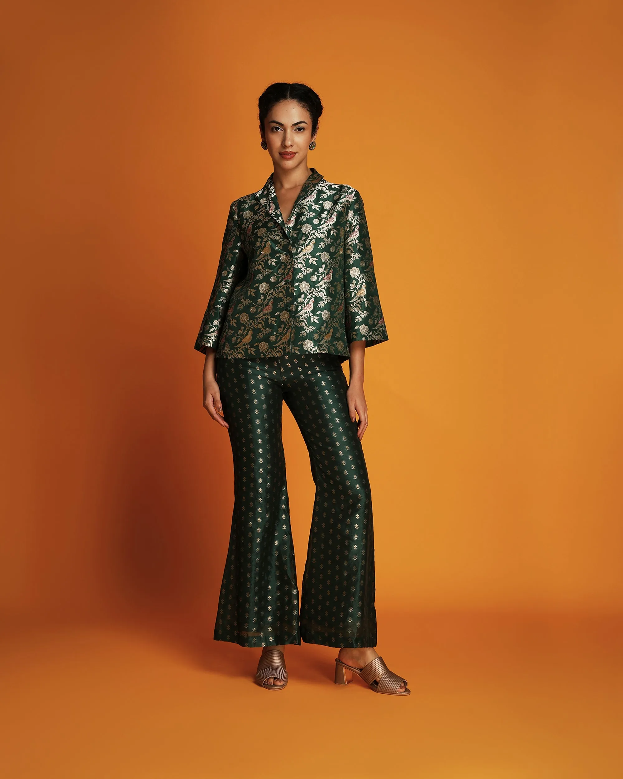 Bell bottom pants with booti designs