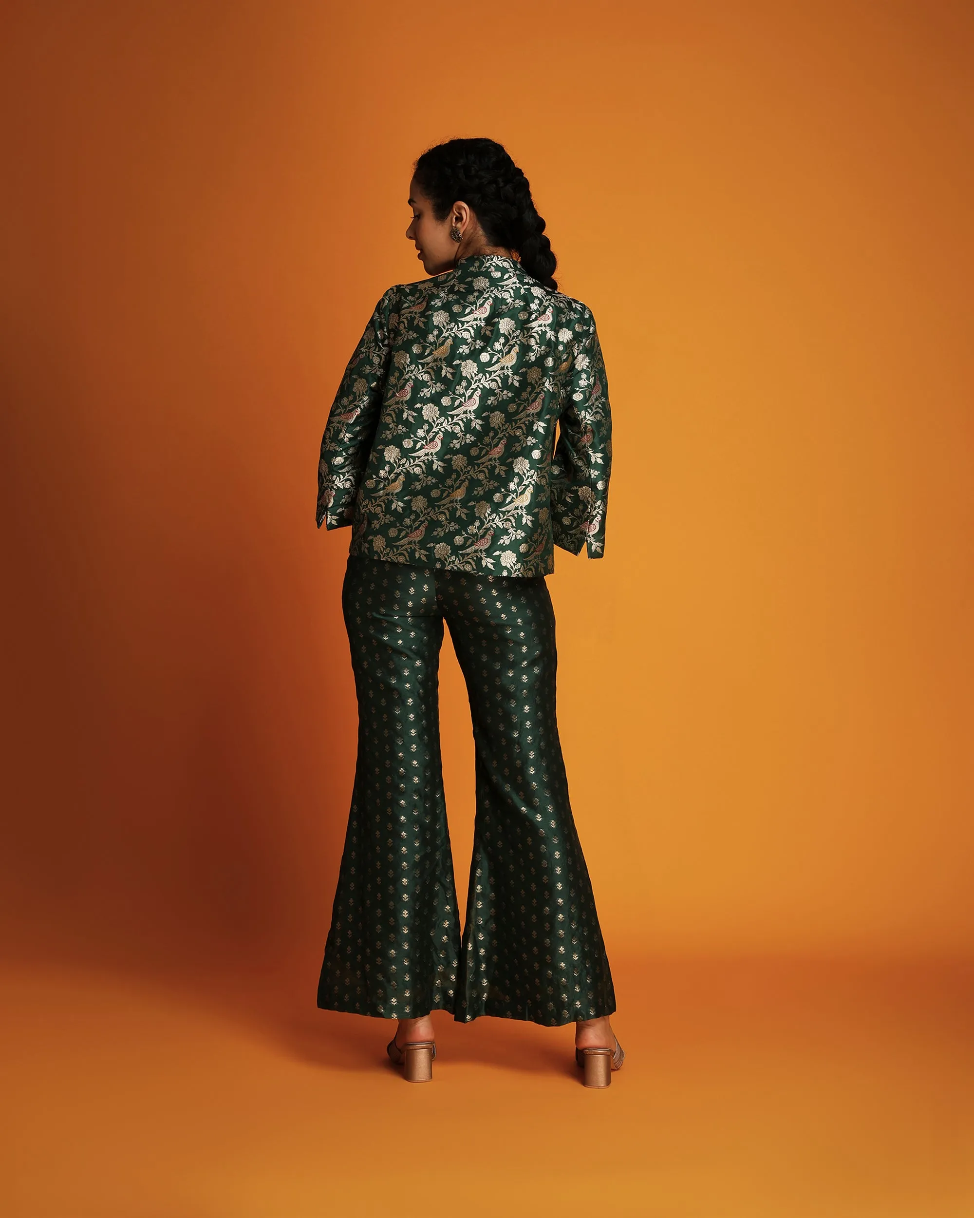 Bell bottom pants with booti designs