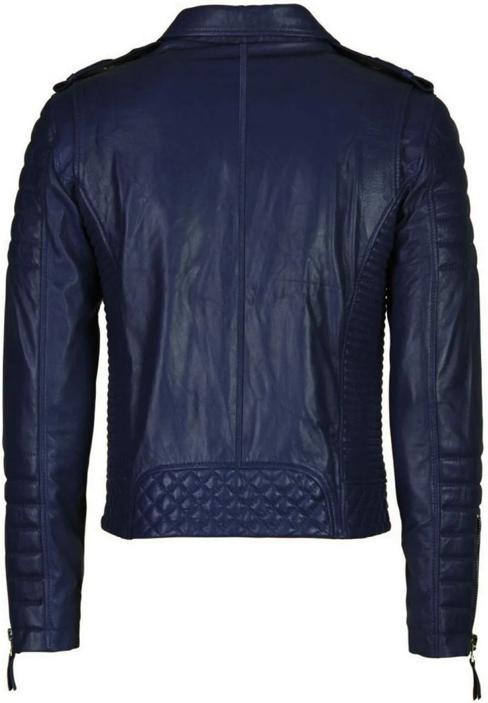 Benjer Skins Genuine Lambskin Leather Jackets For Men - Motorcycle Biker Leather Jacket Men BO 104