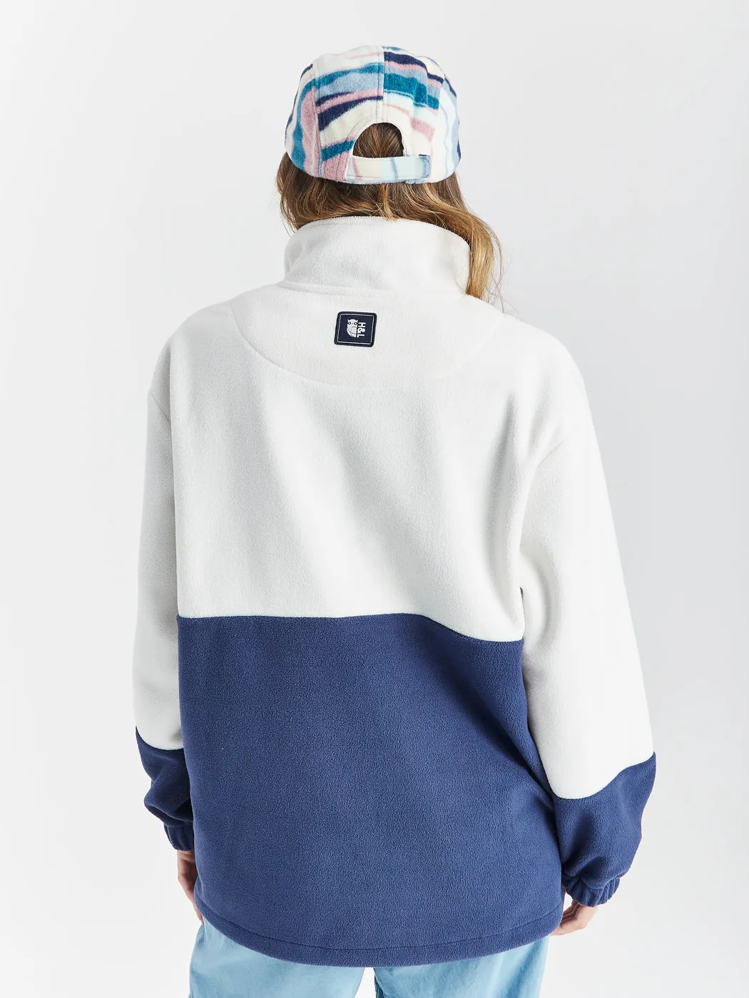 Berkley 1/4 Zip Fleece Navy & Cream