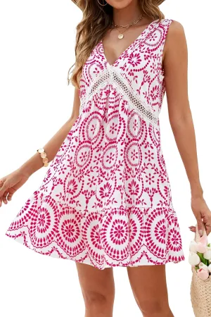 Blooming Jelly Womens Swimsuit Coverup Swimwear Bathing Suit Cover Up Floral Lace Boho Beach Dress with Pockets