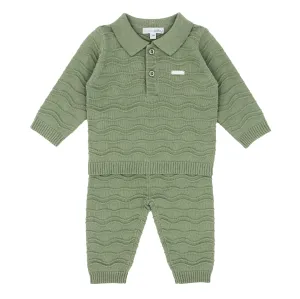 Blues Baby Boys Sage Vila Real Collection Knitted Two Pants Set *Preorder
