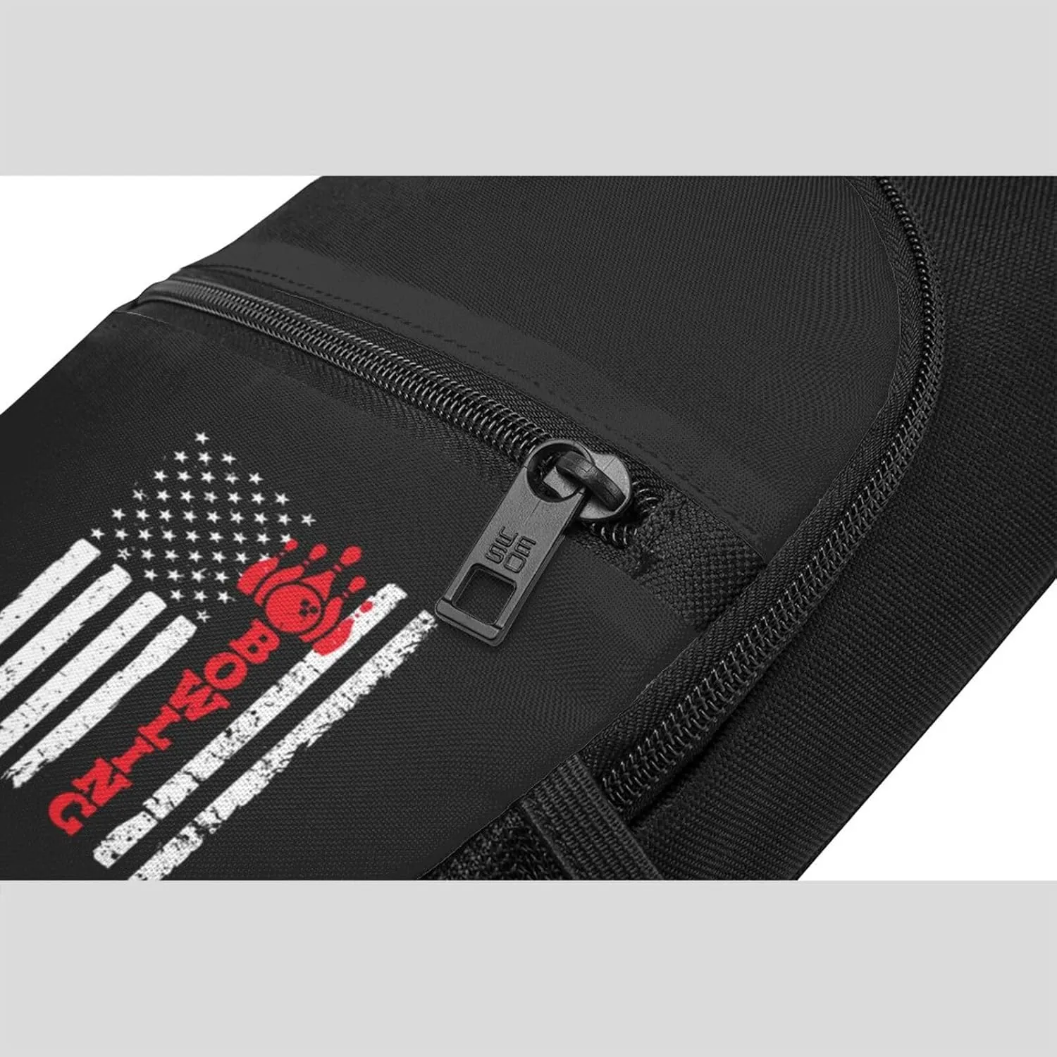 Bowling American Flag Adjustable Fanny Pack Waist Bag For Travel Sports