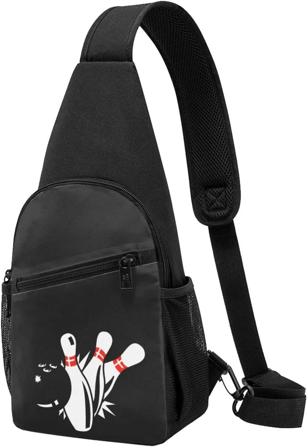 Bowling Sign Adjustable Fanny Pack Waist Bag For Travel Sports