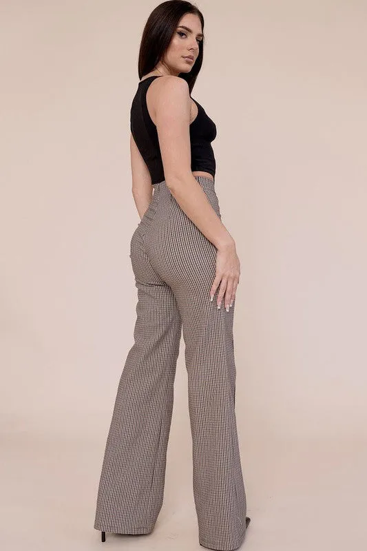 Brown/Combo Pants Hailey Plaid Combo Pant