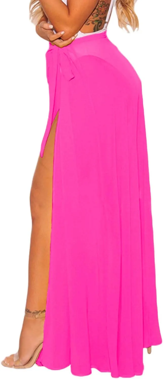 CARDYDONY Women's Swimsuit Cover Up Sarong Bikini Swimwear Beach Cover-Ups Wrap Skirt