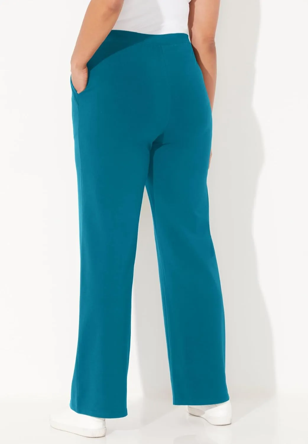 Catherines Women's Plus Size Suprema Wide Leg Pant