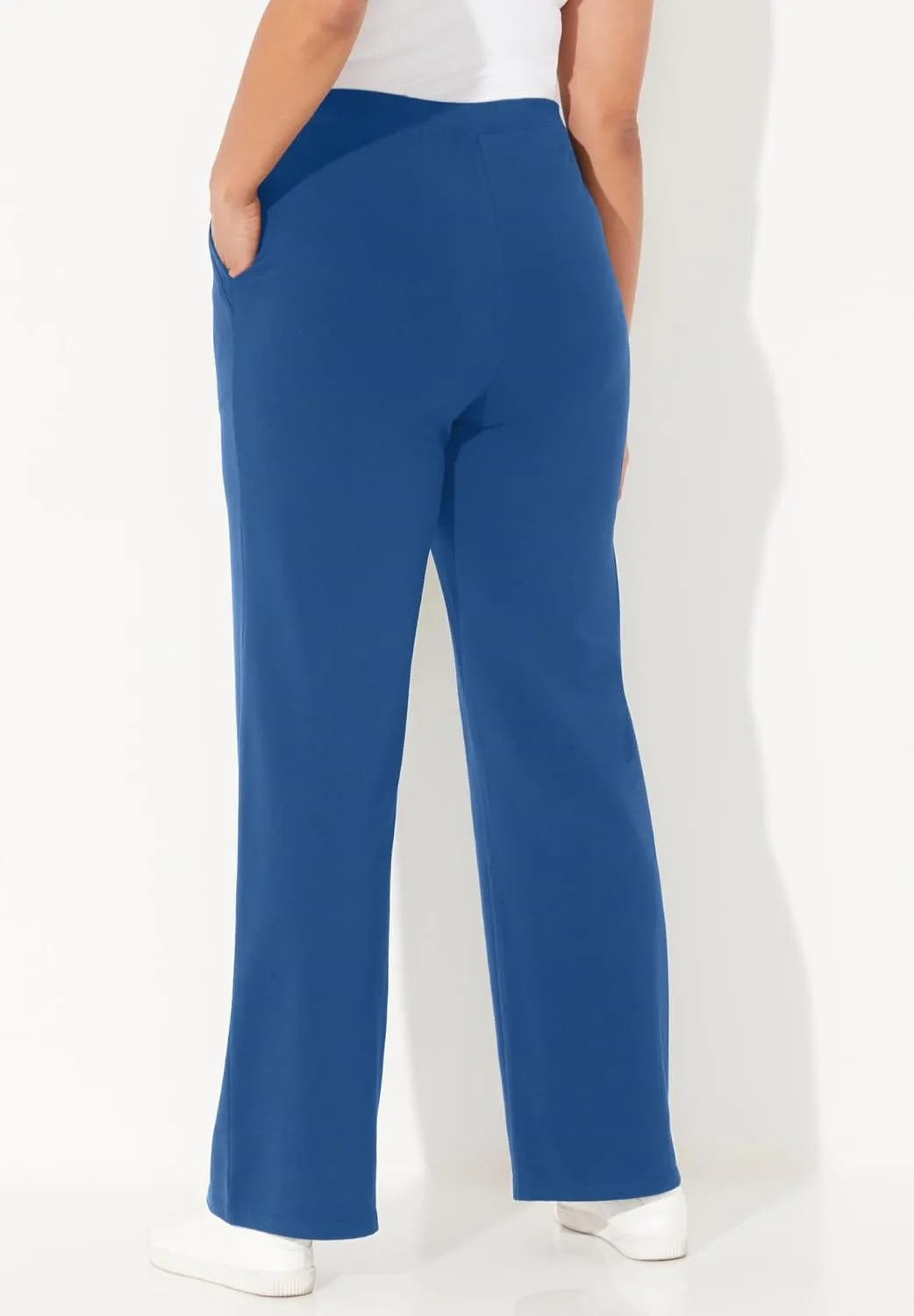 Catherines Women's Plus Size Suprema Wide Leg Pant