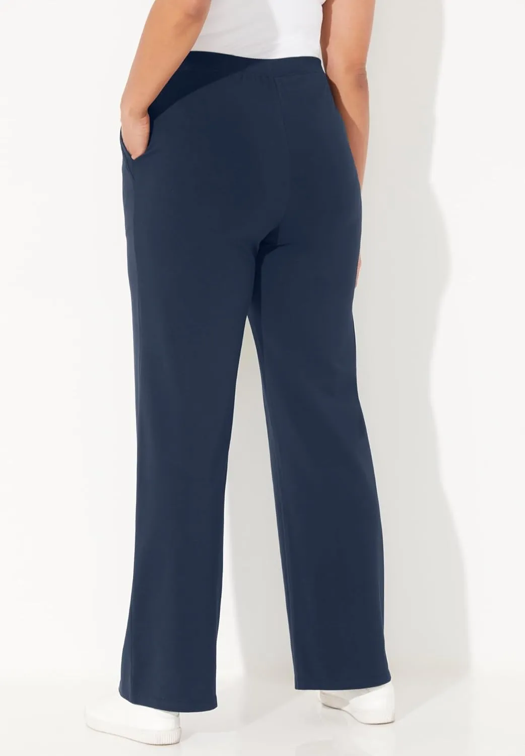 Catherines Women's Plus Size Suprema Wide Leg Pant