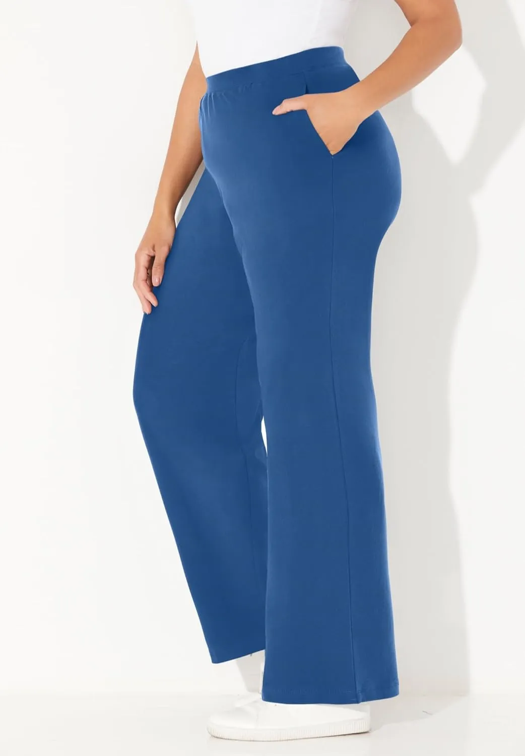Catherines Women's Plus Size Suprema Wide Leg Pant