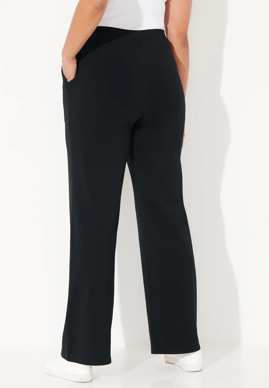 Catherines Women's Plus Size Suprema Wide Leg Pant