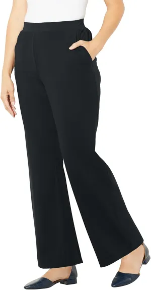 Catherines Women's Plus Size Suprema Wide Leg Pant