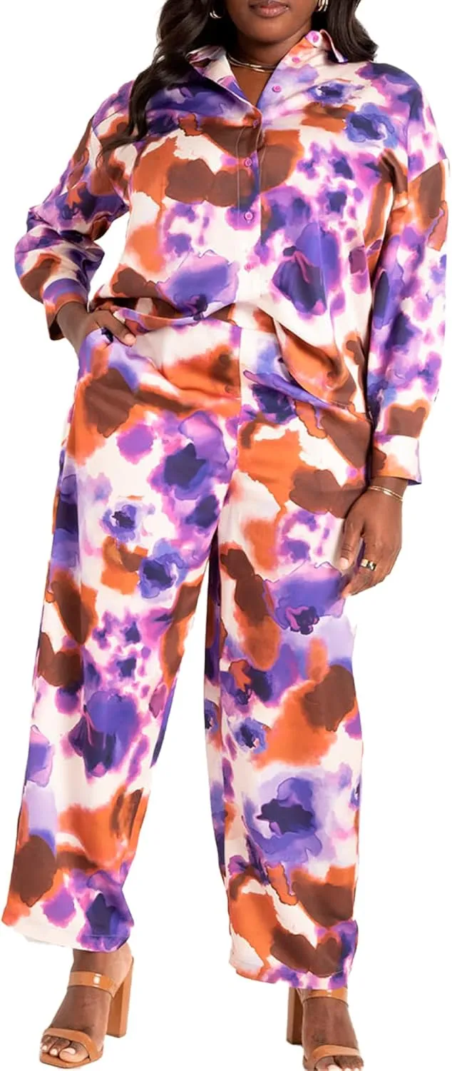 Catherines Women's Plus Size Suprema Wide Leg Pant