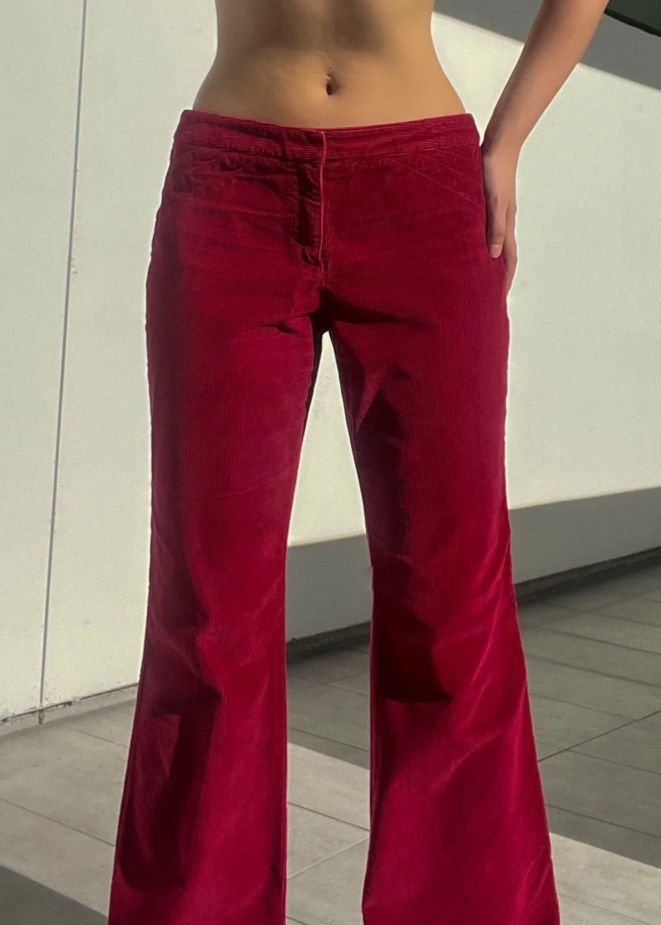 Cherry Red Flared Cords (M)