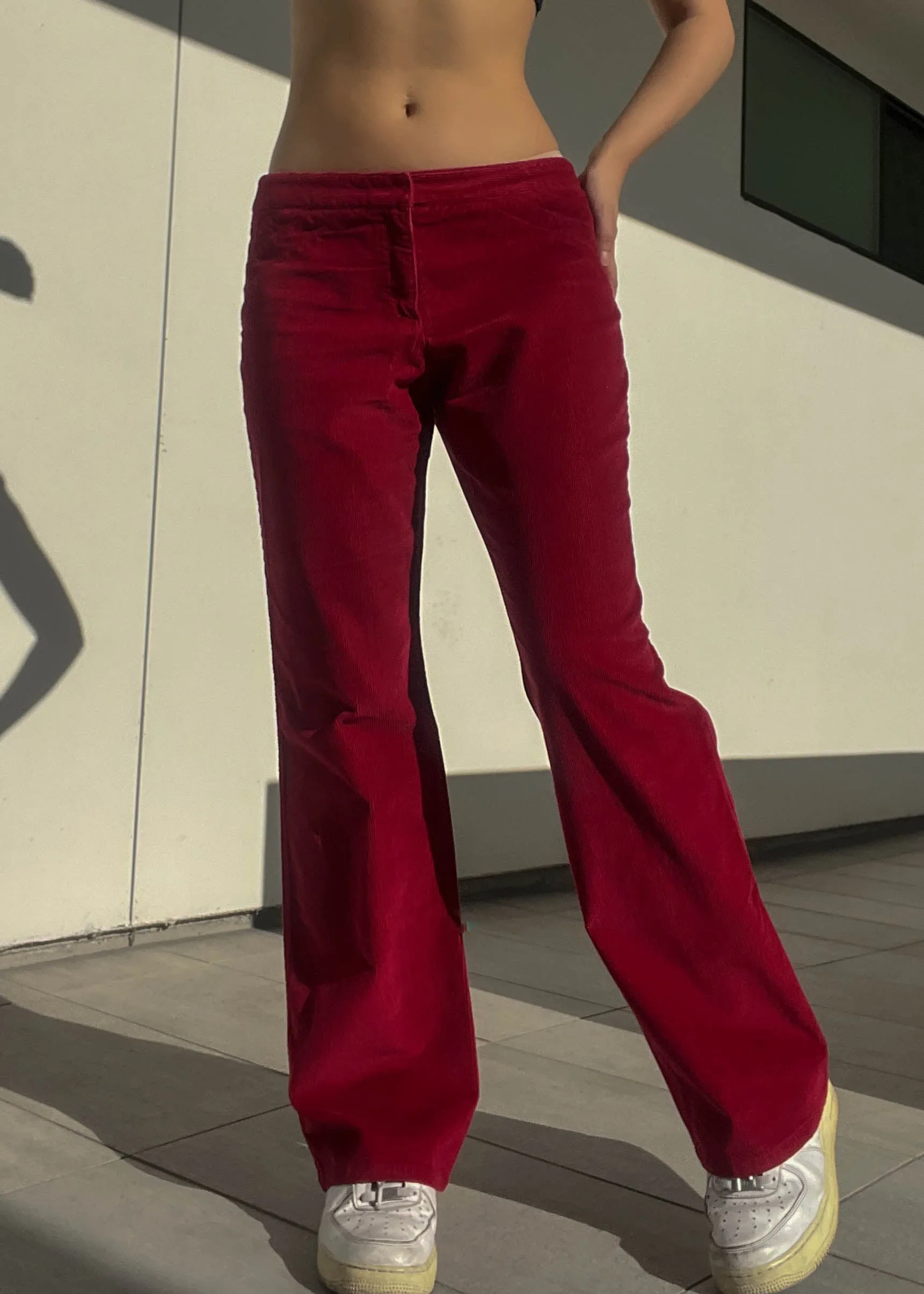 Cherry Red Flared Cords (M)