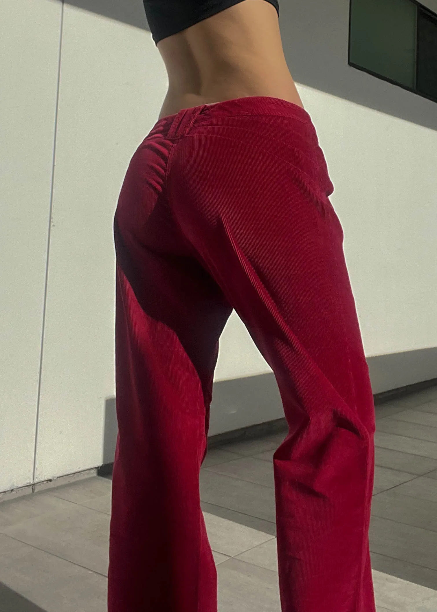 Cherry Red Flared Cords (M)