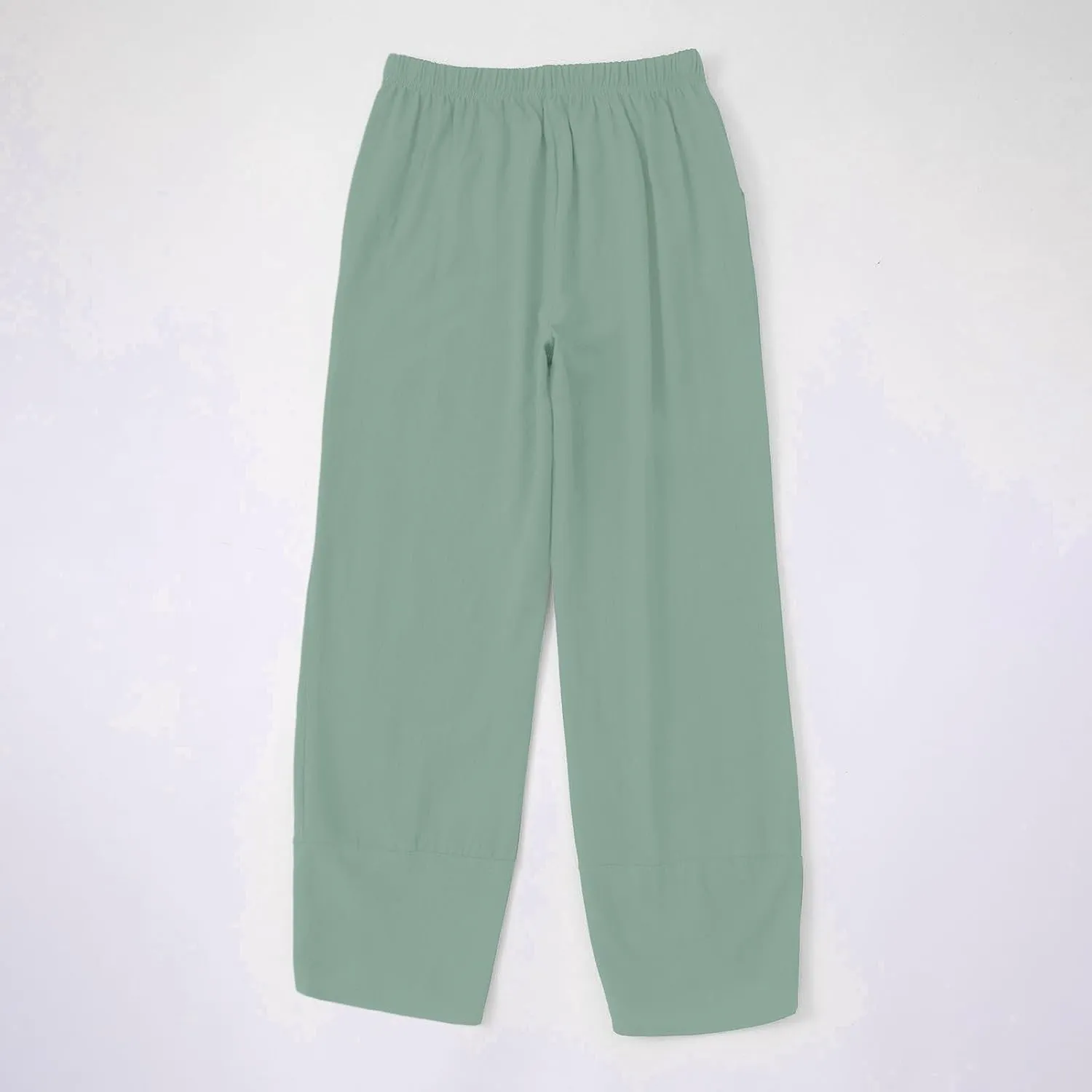 Cotton Linen Pants for Women Plus Size Cropped Wide Leg Summer Casual Loose Fit Trousers Beach Lounge Work