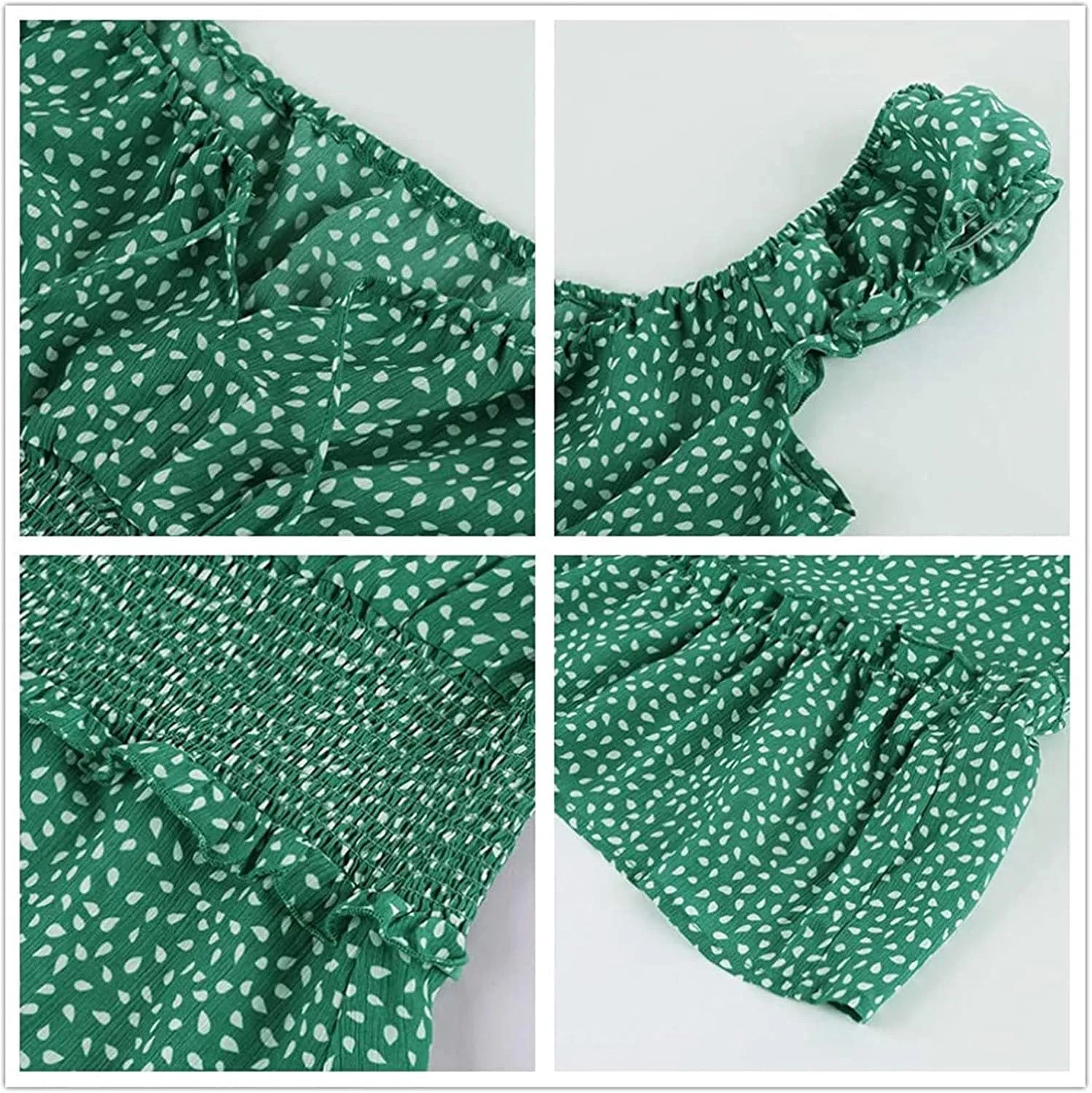 Cute Short Summer Dresses for Teens Sexy Ruffle Floral Sundresses Tie Front Pleated Boho Mini Smocked Dress