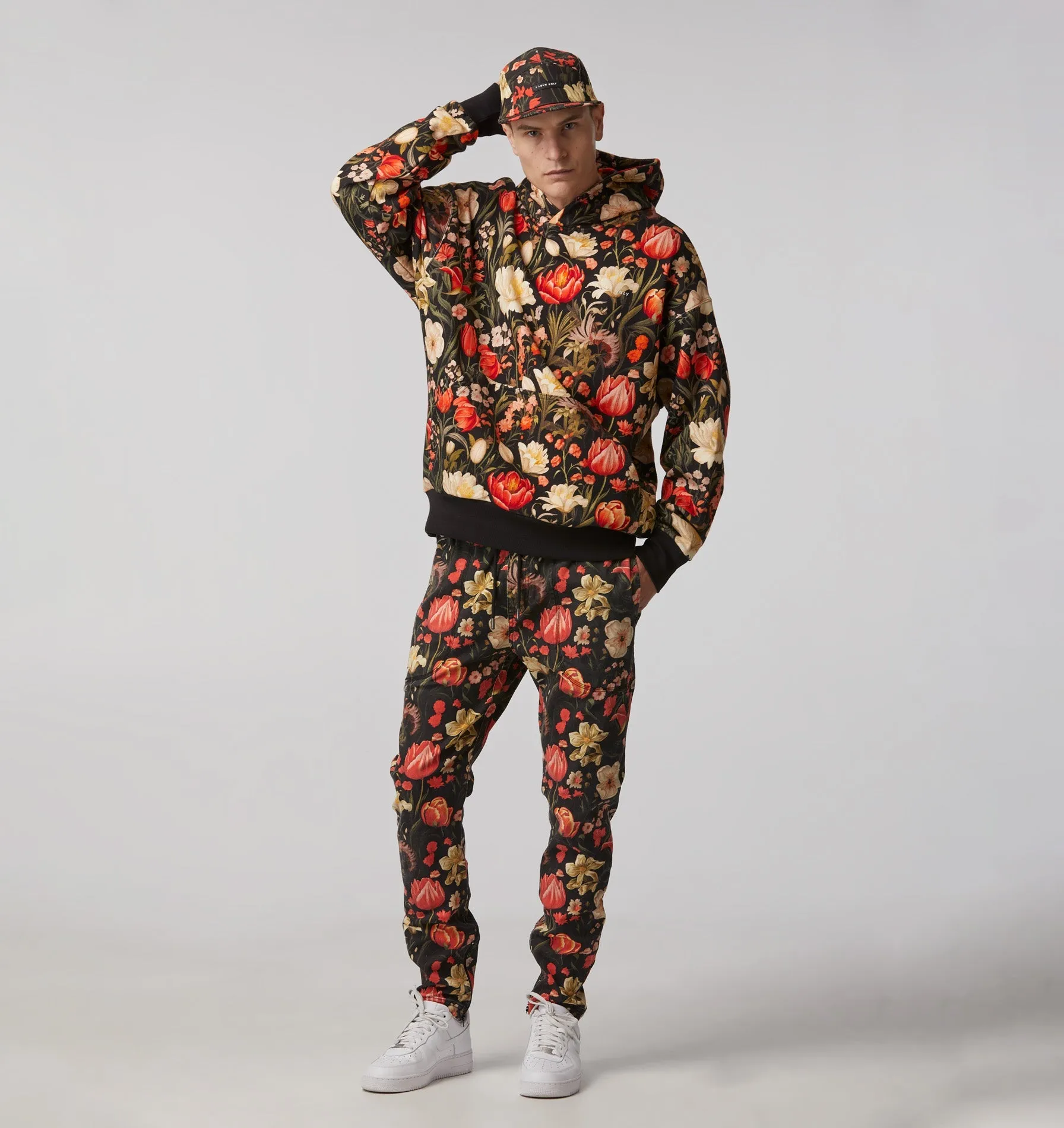 Dark Floral Box Hood - Dark Floral