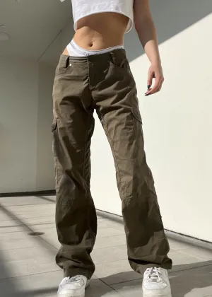 Deep Olive Cargo Pants (L)