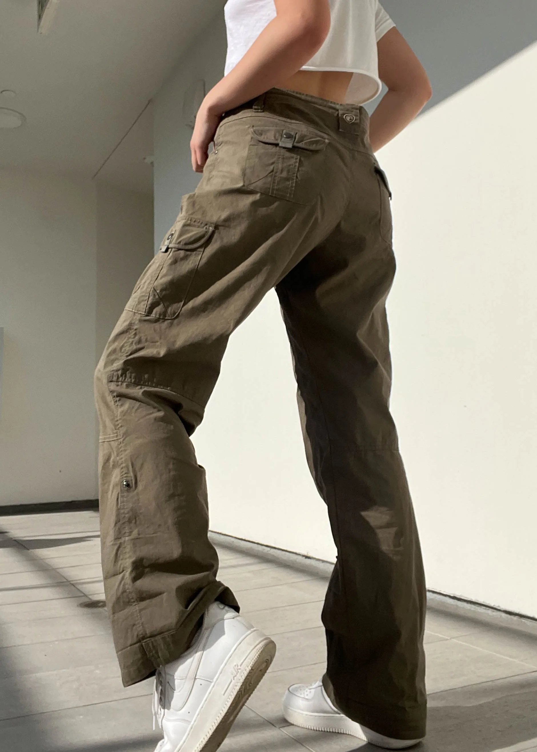 Deep Olive Cargo Pants (L)