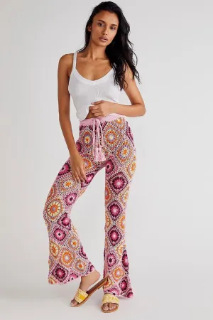 DIAMOND CROCHET FLARE PANTS X FREE PEOPLE