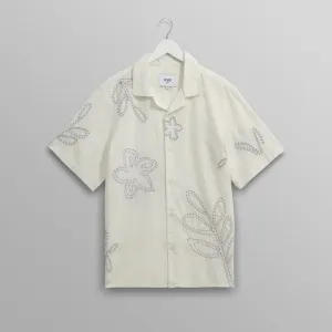 Didcot SS Shirt Oversized Floral (Ecru   Pale Blue)