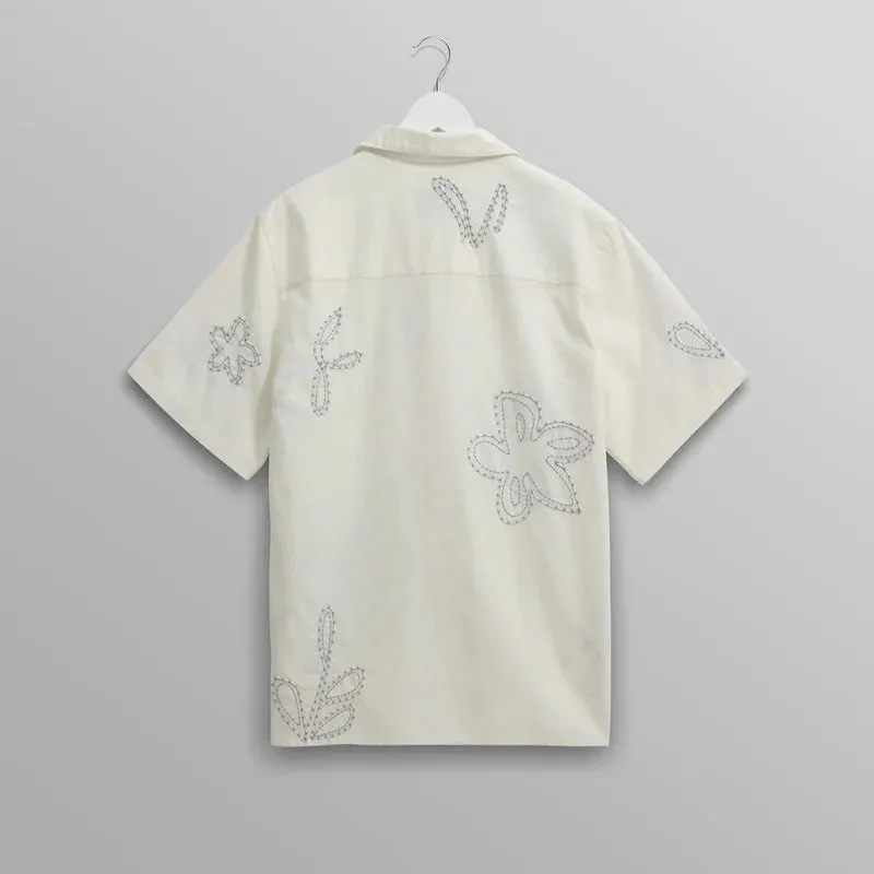 Didcot SS Shirt Oversized Floral (Ecru   Pale Blue)
