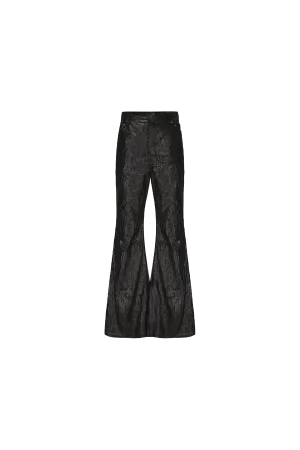 Disark Textured Pleated Flared Pants