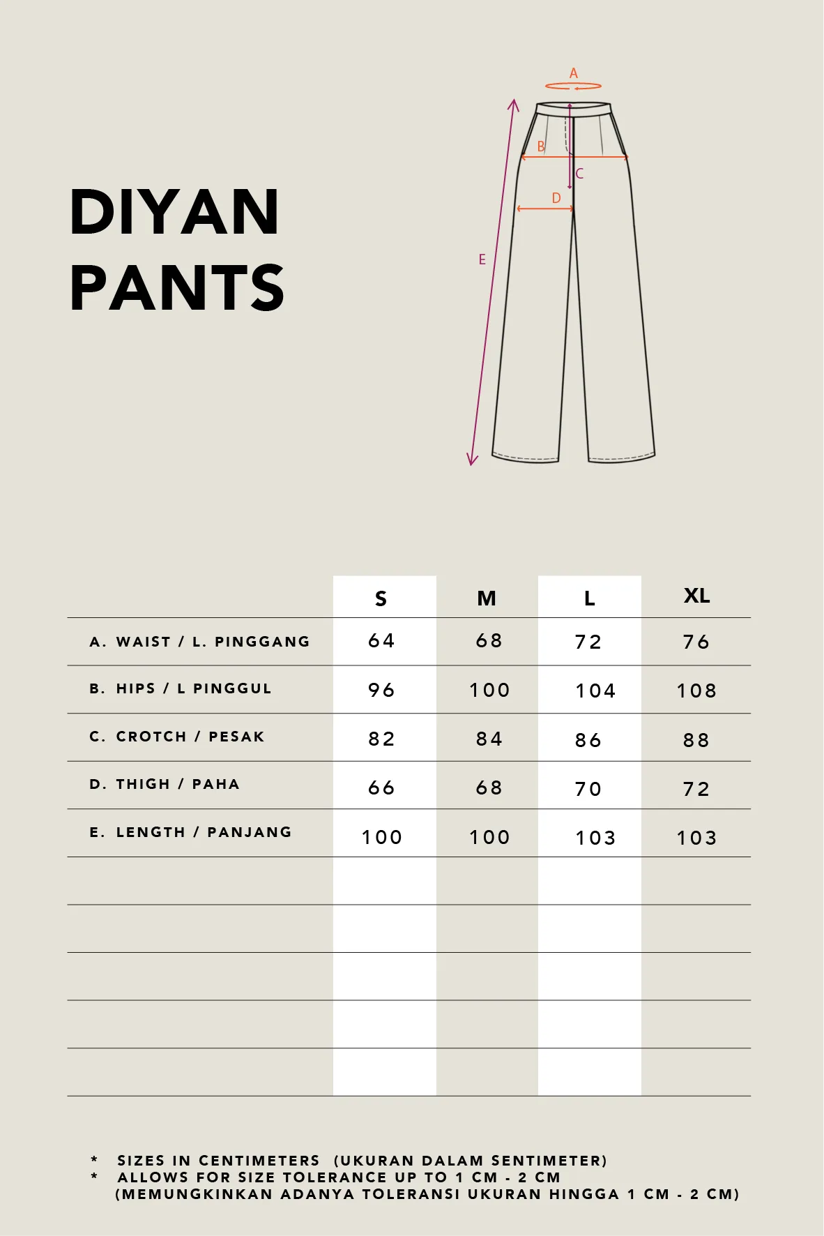 DIYAN STRAIGHT PANTS BLACK