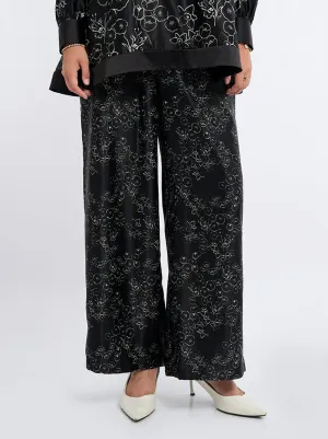 DIYAN STRAIGHT PANTS BLACK