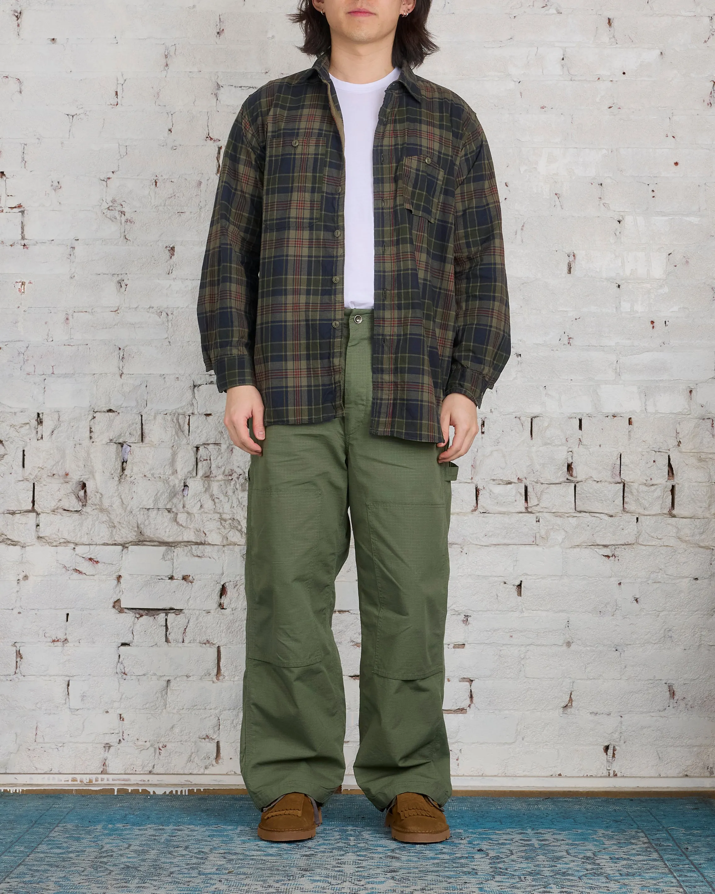 Engineered Garments Painter Pant Cotton Olive Ripstop