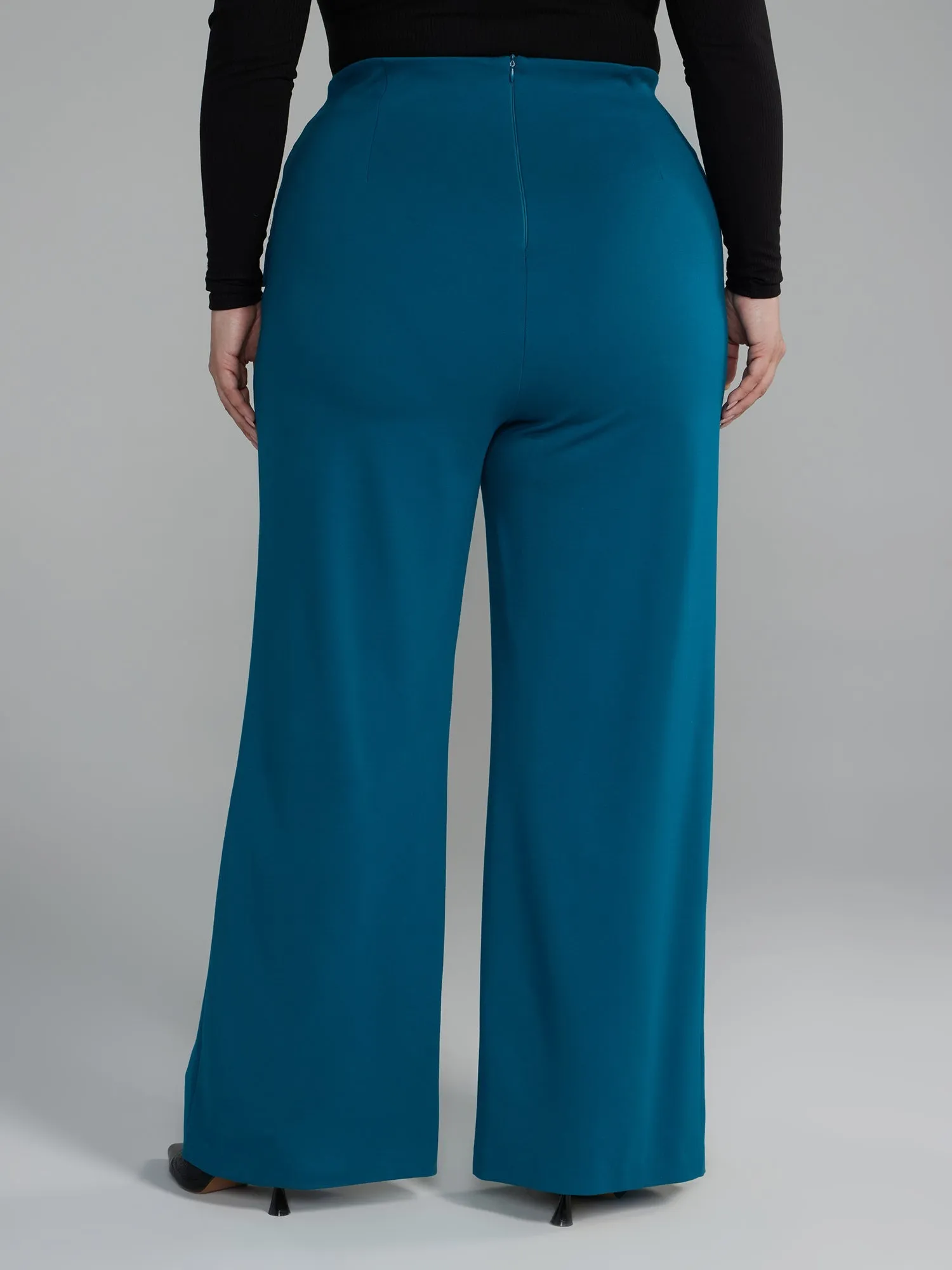 Fashion To Figure - Zipper Detail Straight Leg Pants