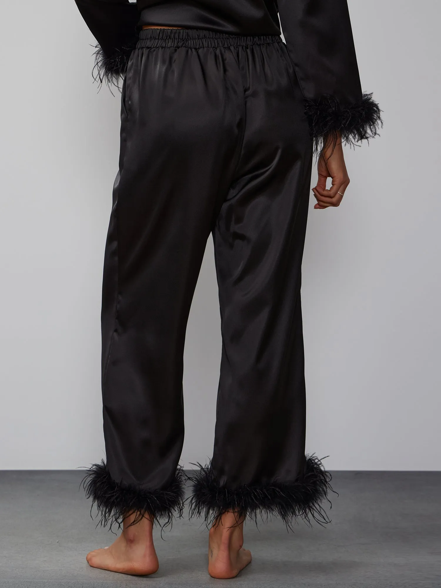Feather Hem Pajama Pant