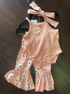 Floral Tank Bell Bottom Set