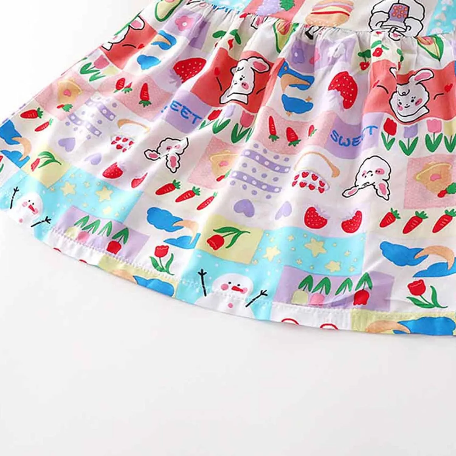 Girls Boho Dresses Cute Floral Sleeveless A Linen Sundress Kids Trendy Smocked Swing Midi Pleated Beach Dress Petite