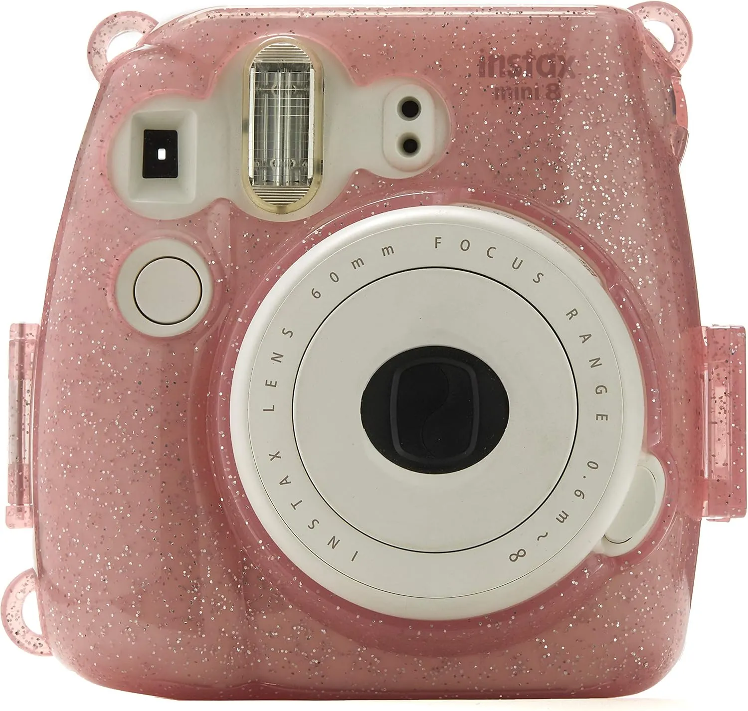 Glitter Hard Case for Fuji Instax Mini Cameras- Flamingo Pink, Top Vaue!