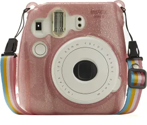 Glitter Hard Case for Fuji Instax Mini Cameras- Flamingo Pink, Top Vaue!